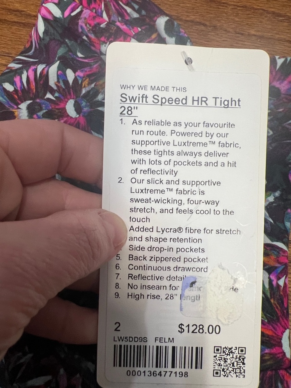 63. Lululemon Swift Speed High-Rise Tight 28"
Floral Electric Multi leggings 2 - Picture 4 of 9